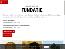 Tablet Screenshot of museumdefundatie.nl